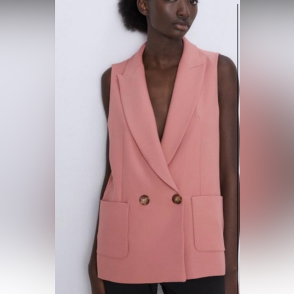 Zara Pink Waistcoat